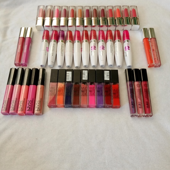NYX Other - Mixed Name Brand Lip Gloss Lot -45 pieces